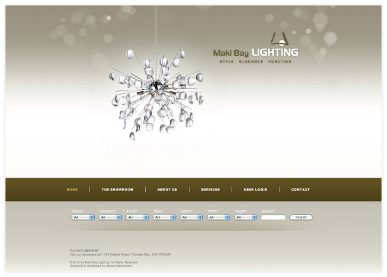 Maki Bay Lighting Website