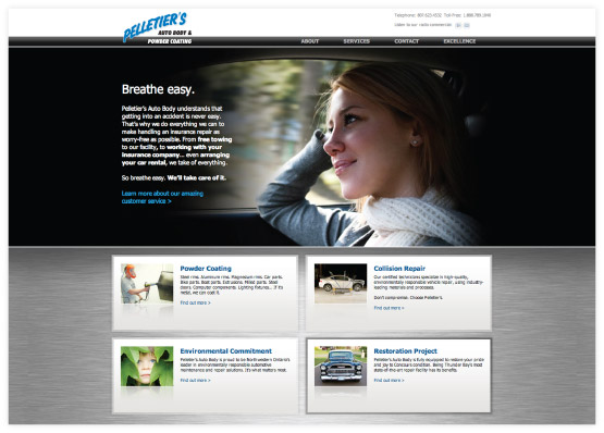Pelletier's Auto Body Website
