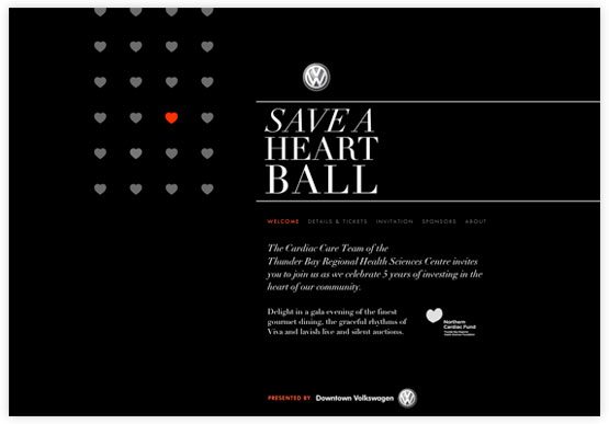 Save a Heart Ball Website