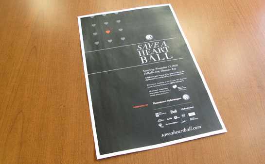 Save a Heart Ball Poster